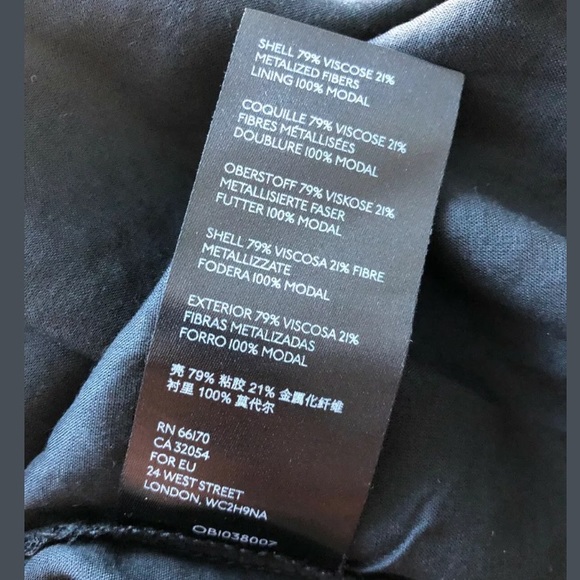 New Anthropologie Gold Foil Metallic Tunic Dress Size Small - Picture 9 of 9